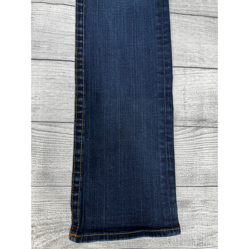 True Religion Womens Low Rise Bootcut Jeans Dark Wash Blue Size 29 Made in USA - Picture 3 of 11